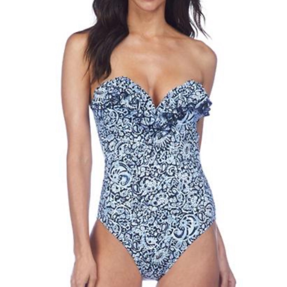 Polo Ralph Lauren Bandeau bathing suite 💙💙